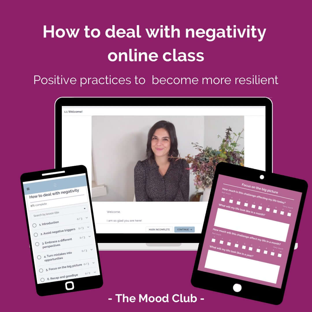 How to deal with negativity online class - become more resilient and cope with challenges