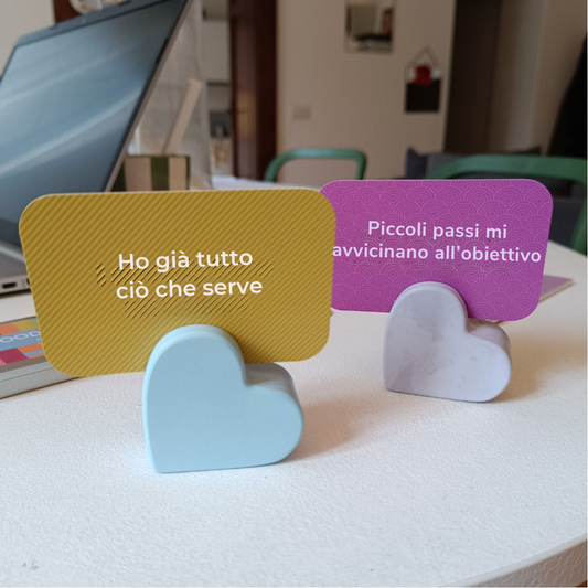 Portacarte a forma di cuore