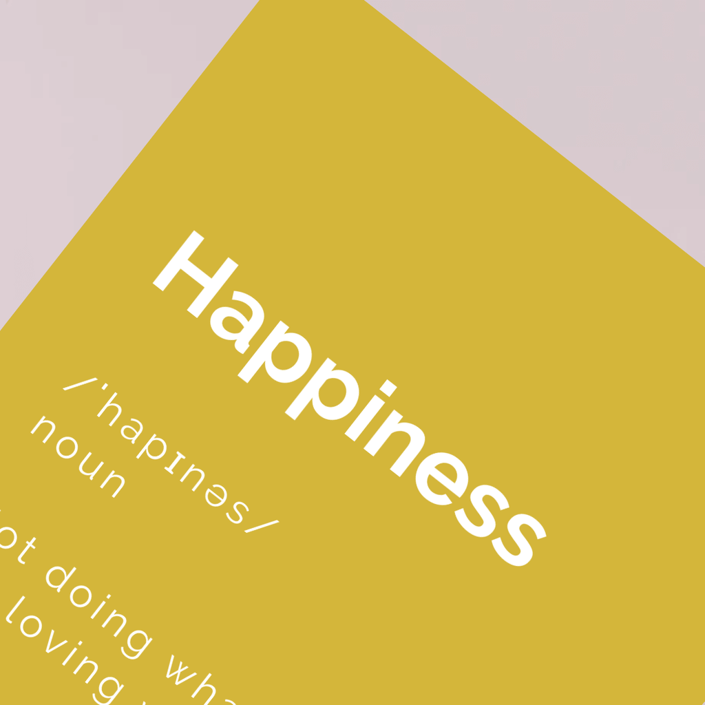 Happiness definition poster