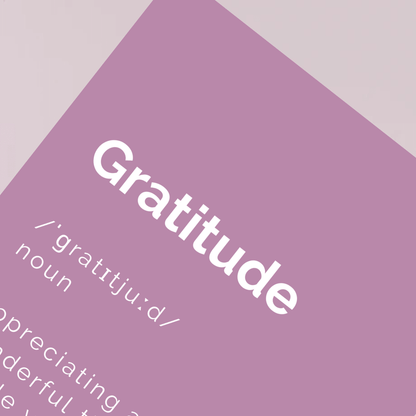 Poster gratitudine