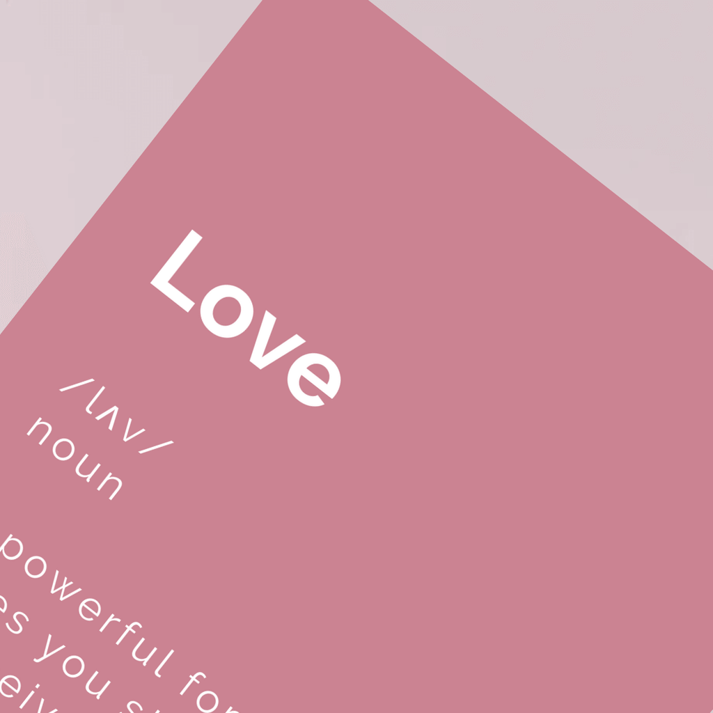 Love definition poster