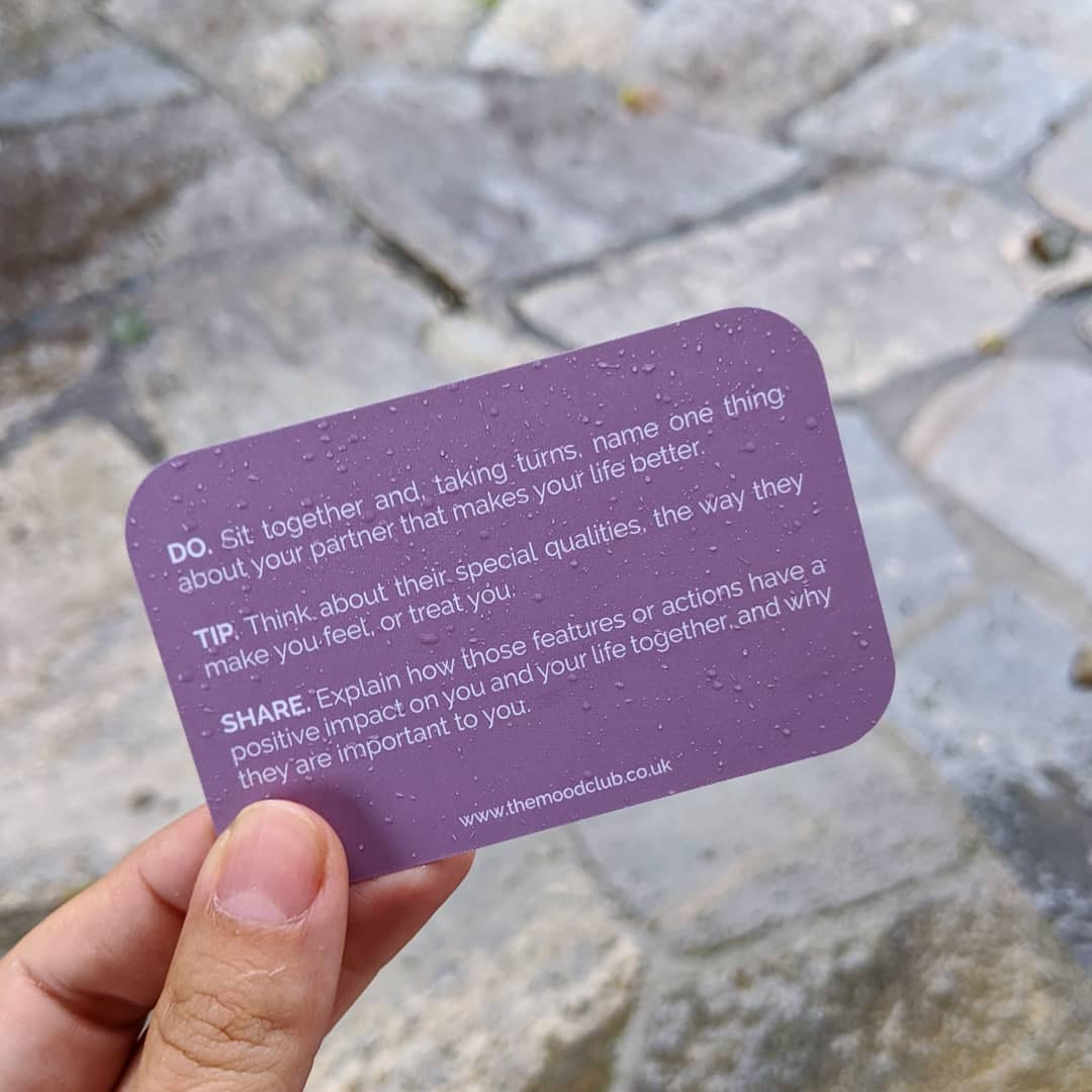 Mood Cards for me and you - positive products to get your relationship into a positive mindset by The Mood Club
