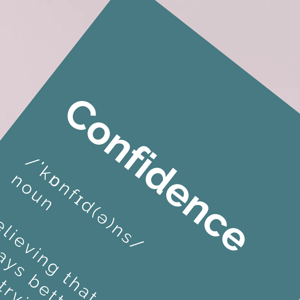 Confidence definition poster
