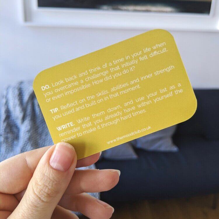 Mood Cards for me - positive products to get into a positive mindset by The Mood Club
