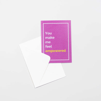 You Make Me Feel greeting cards - Pack of 5